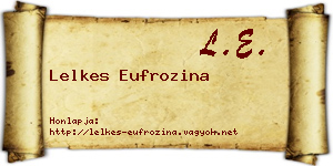 Lelkes Eufrozina névjegykártya